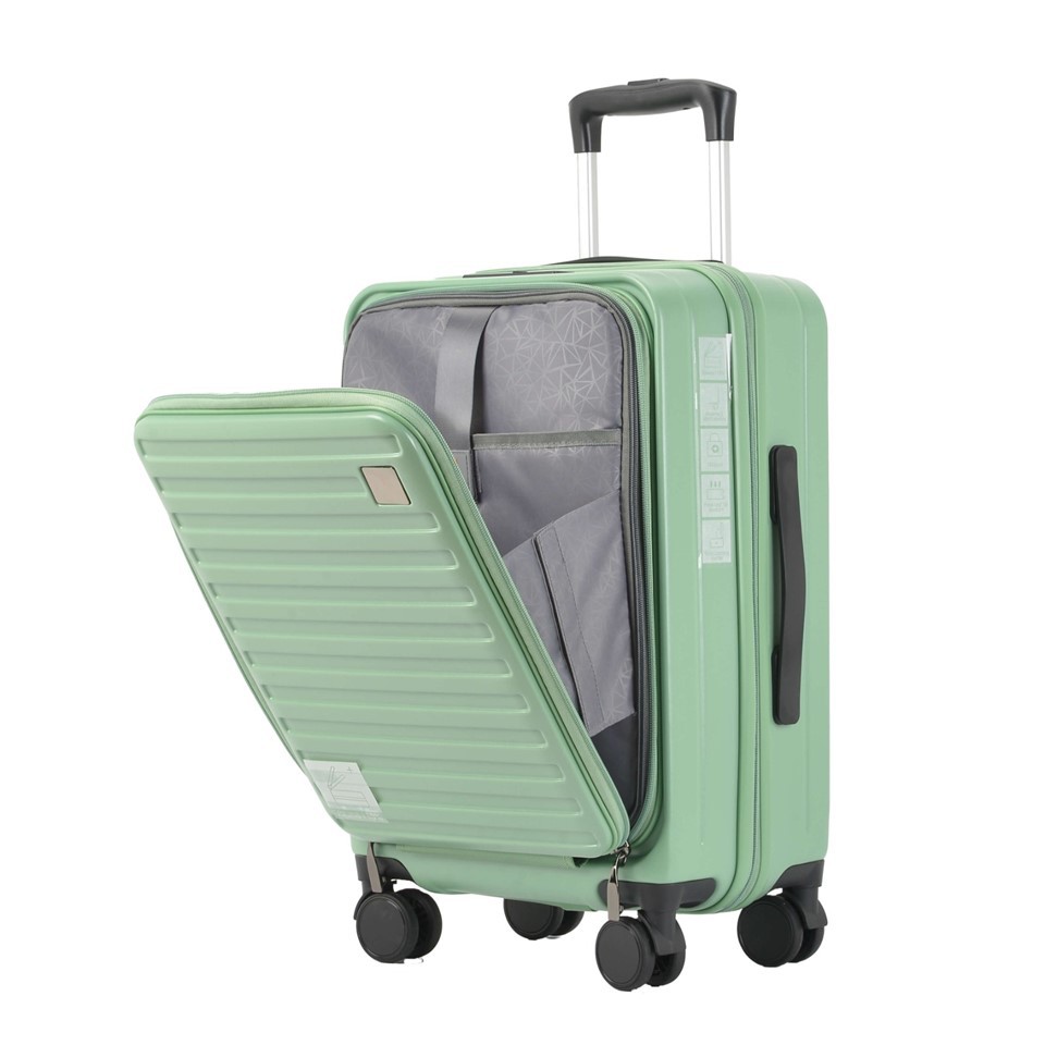 Front Pocket Spinner Wheels Luggage